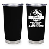 Fille, fils, tasse de voiture personnalisée avec le nom du père comme cadeau de fête des pères